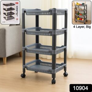 Apex 4-Layer Big Multipurpose Plastic Storage Rack
