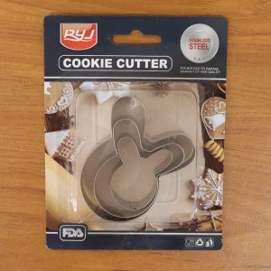 Stainless Steel House Shape Cookie Cutter Set (3 Pc Mix Design Set)