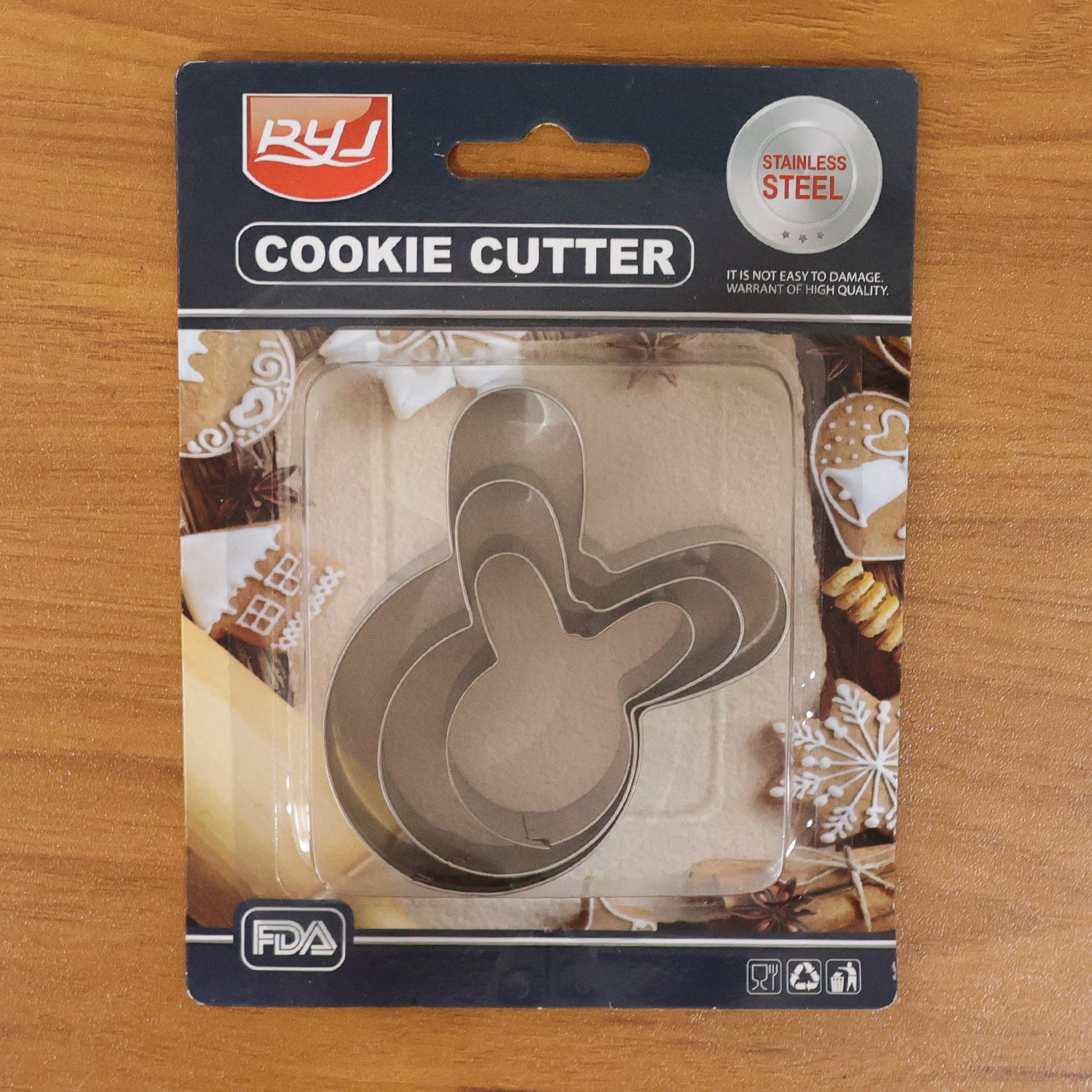 Stainless Steel House Shape Cookie Cutter Set (3 Pc Mix Design Set) - Image 9
