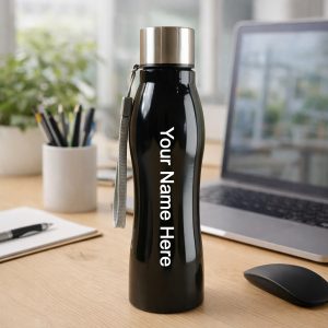 Customize Stainless Steel Water Bottle with Carry Strap 600 ML