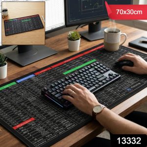 Shortcut Keyboard Mouse Pad Extended Desk Mat 70 x 30 Cm