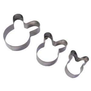 Stainless Steel House Shape Cookie Cutter Set (3 Pc Mix Design Set)