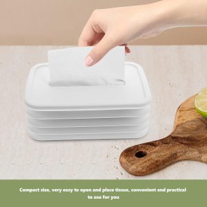 Simple Silicone Tissue Holder Cube / Cylinder Tissue Box for Bathroom, Office