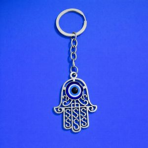 Hamsa Evil Eye Keychain for Car Keys, Bags & Protection Gifting