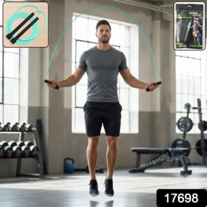 High-Speed Skipping Rope with Foam Padded Handles (1 Pc)