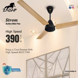 Zadap STROM High Speed BLDC Ceiling Fan with Remote