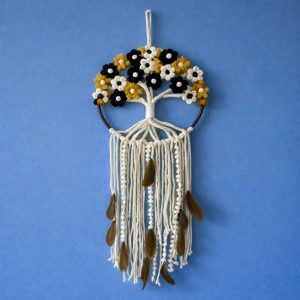 Macrame Tree of Life Dream Catcher Wall Hanging Boho Home Decor