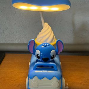 Cute Cartoon Car LED Desk Lamp with Sharpener, 3 Light Modes for Kids
