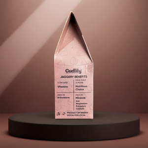 Gudlily Desi Jaggery Marble Milk Chocolate – Premium Jaggery Chocolates with Natural Sweetness (100Gm)