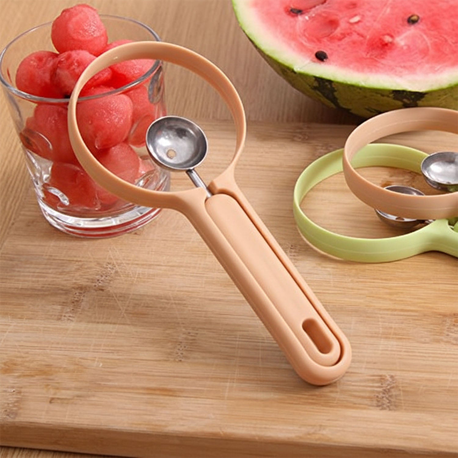 2 in 1 Fruit Scooper and Cutter Tool (1 Pc)