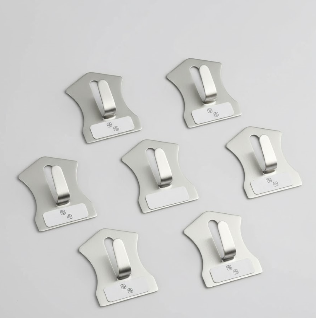 18-Piece Stainless Steel Wall Hooks: Organize Your Home Effortlessly