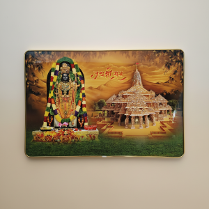 Shree Ram Mandir Ayodhya Temple Devotional Wall Art Frame Home Decor
