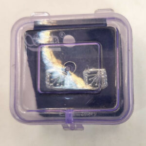 Rhodium Plated AD Crown Stud Earrings - Anti-Tarnish, Daily Wear for women and girls