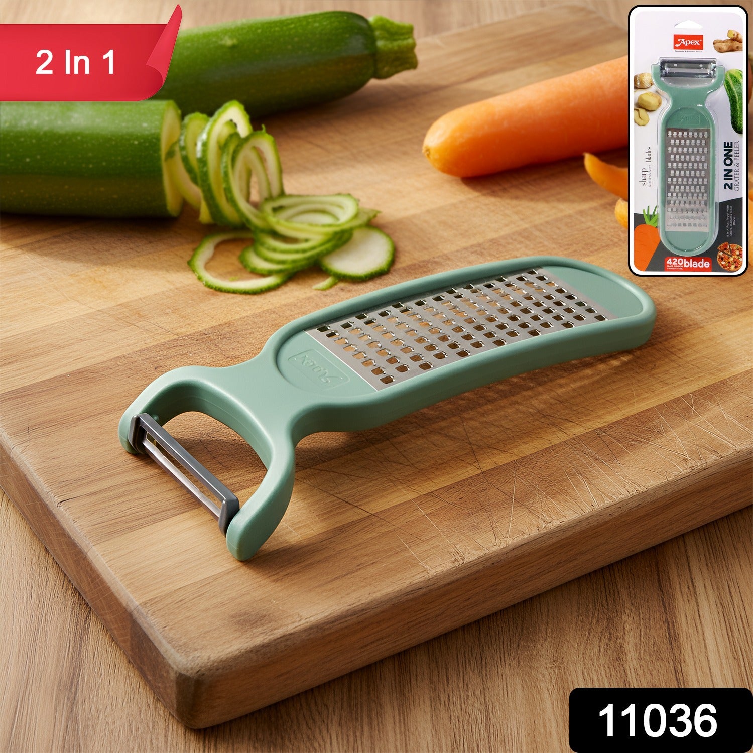 2 in 1 Multipurpose Vegetable Peeler and Grater Tool