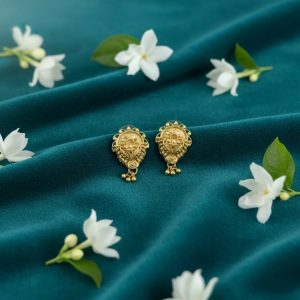 3 Drops Golden Earrings for Women & Girls – Traditional Fancy Jewellery Gift