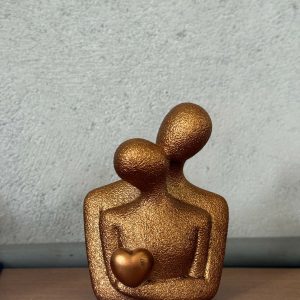 Abstract Couple Showpiece with Heart for Home, Table & Gift Decor