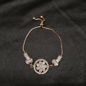 Luxury AD Floral Motif Bracelet for party wear