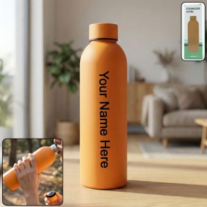 Customize Stainless Steel Double Wall Vacuum-Insulated Drink Water (Orange / 500 ML )