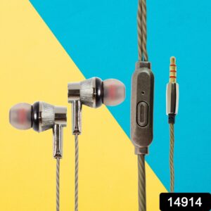 Premium Wired Earphones with Mic - (1 Pc)