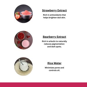 Refreshing Face Wash with Strawberry & Pro Vitamin B5 (100 ml)