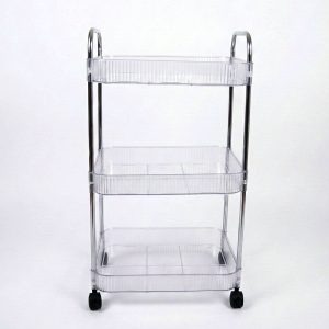 3 Layer Multipurpose Storage Trolley with Wheels