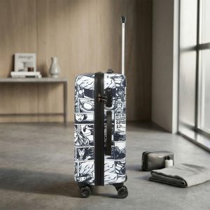 Novex Marvel Avenger Squre Kids Polycarbonate Trolley Bags for Travel Luggage with 4 Wheel (Black, 18 Inch)