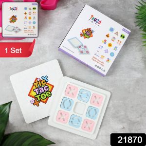 Tic Tac Toe Classic Strategy Board Game for Kids (1 Set)