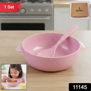 Premium Kids Feeding Bowl with Spoon (1 Set, 240ML)