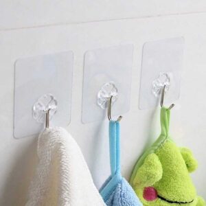 Heavy Duty Flower Adhesive Wall Hooks - (10 Pc / Set)