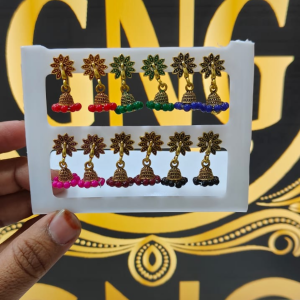 ELEGANT COLOURFULL JHUMKA WITH COMBO OF 6 PAIRS