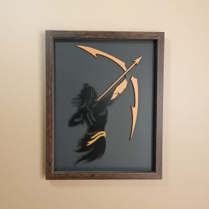 Lord Ram Wall Art Frame| Premium Minimalist Spiritual Wall Art for Living Room, Office & Meditation Space