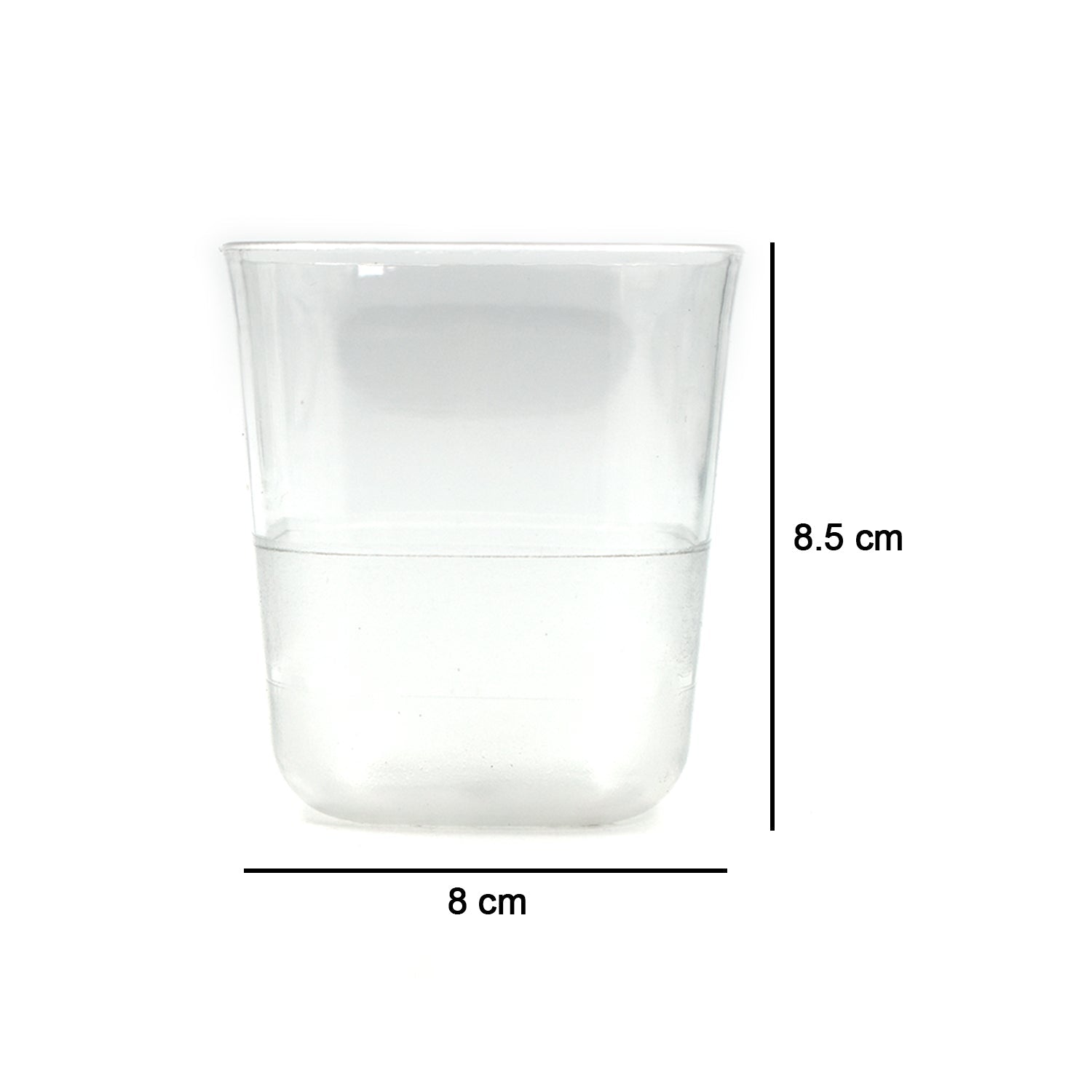 6pc Glasses With tray Plastic Glass Set