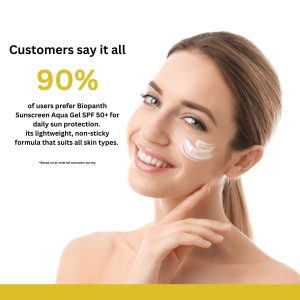 Hyaluronic Sunscreen Aqua Gel with Niacinamide & Vitamin C E (50 gm)