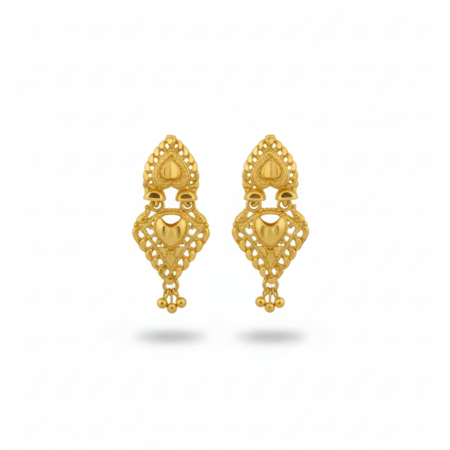 Fashionable Gold Tone Jhumki | Traditional & Modern Fusion Earrings - Image 4