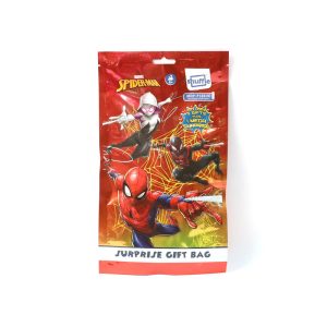 Marvel Spider-Man Multipurpose Gift Bag with Board Game, Puzzle Cards, and Stickers Kids Surprise Activity Set