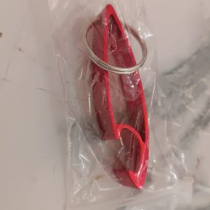 2 in 1 Compact Metal Bottle Opener with Keyring (1 Pc)