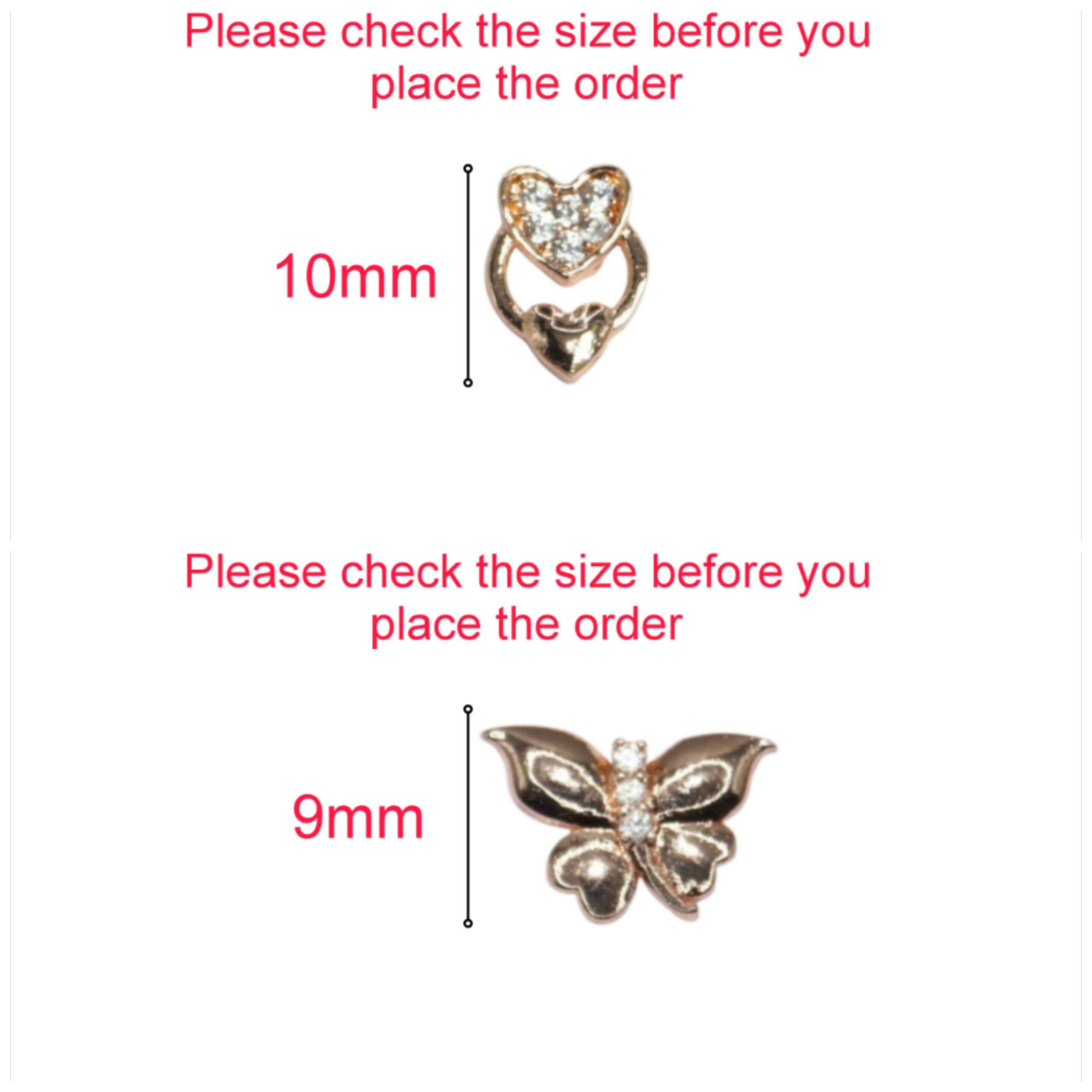 Rose Gold Heart & Butterfly Stud Earrings Set for women and girls Combo Pack of 2 - Image 4