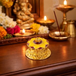 Decorative Golden Kankavati (1 Pc, Mix Design)