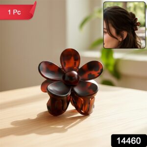 Elegant Plastic Flower Hair Clip (1 Pc / Mix Color)