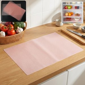 Transparent Plastic Fridge Mat 45 x 29 cm (4 Pc)