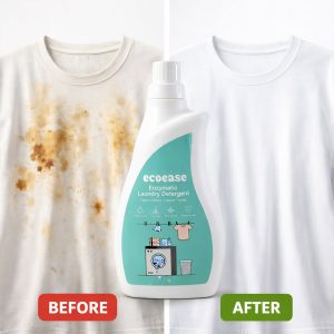 Ecoease Enzymatic Laundry Detergent Liquid, Plant Based Enzyme Powered Tough on Stains, (1L)