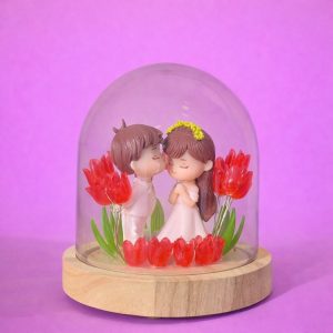 Couple Dome Decorative Lamp for Bedroom, Table & Gift Decor