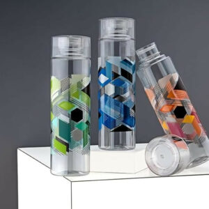 round plastic water bottles 1000ml 3pc