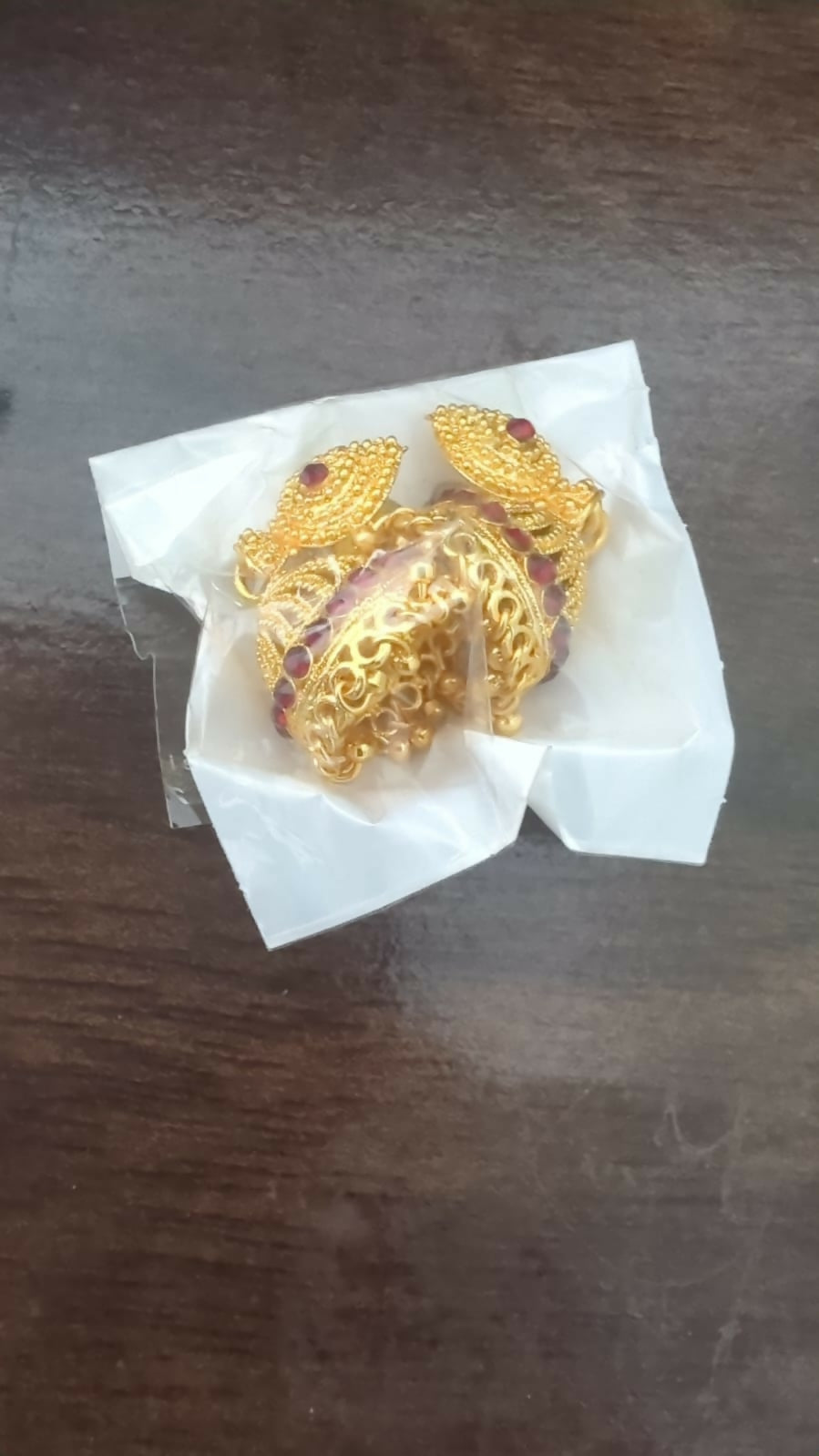 Elegant Gold Plated Jhumki Earrings for Women & Girls | Traditional Party Wear - Image 5