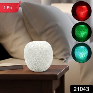 Decorative LED Crystal Table Lamp with Color-Changing (1 Pc)