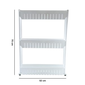 Prexo Multipurpose 3 Layer Kitchen Storage Rack Organizer