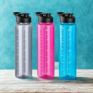 Plastic Sports Water Bottle set of 3