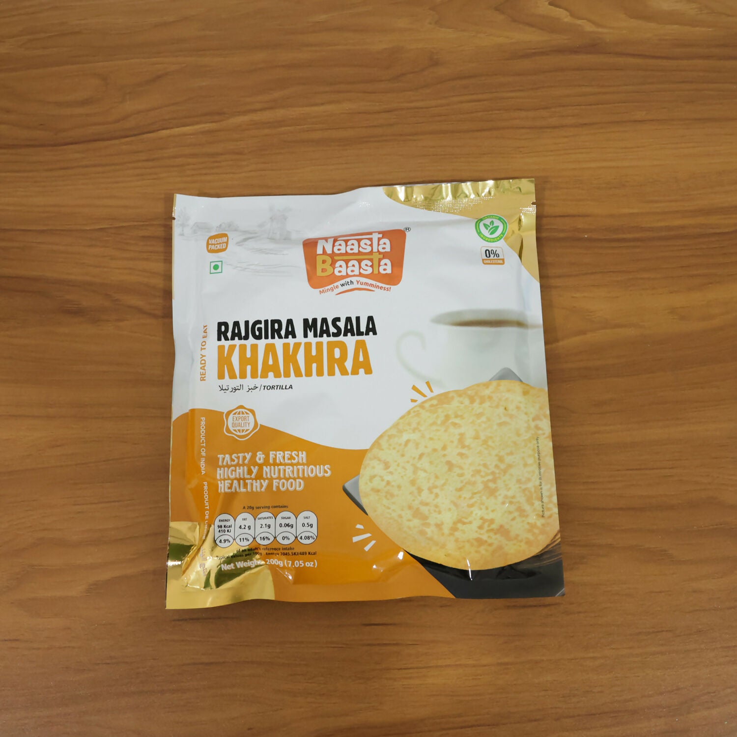 Naasta Baasta Rajgira Masala Khakhra - Crispy Farali Ready to Eat Snack (200 Gm) - Image 6