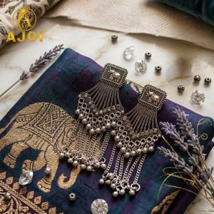 Heritage Silver Elephant Earrings