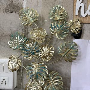 Modern Metal Leaf Wall Art Decor for Living Room Wall Decoration